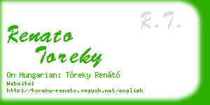 renato toreky business card